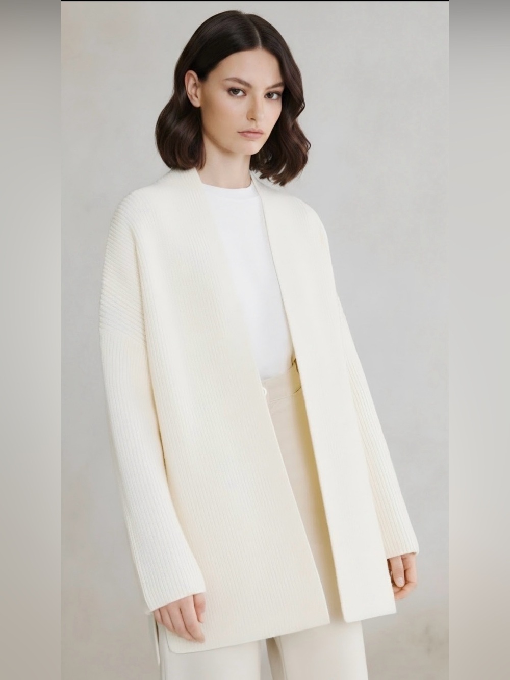 SOIA & KYO Lizzie Relaxed Cardigan Wool Medium